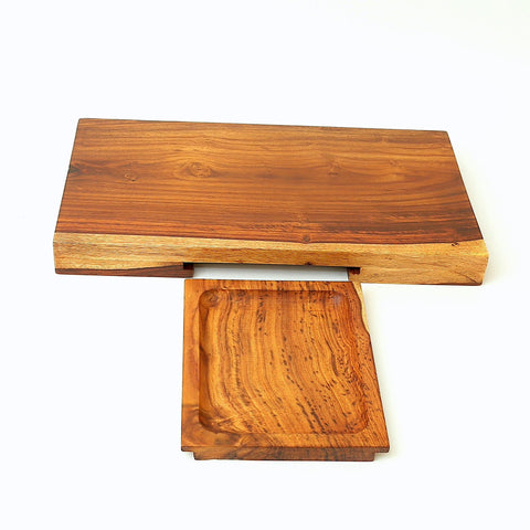 Cutting Board with Hidden Tray