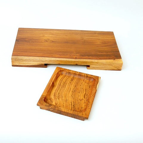 Cutting Board with Hidden Tray