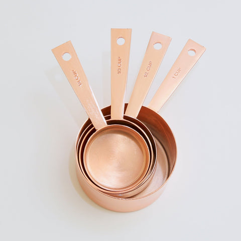 Metal Measuring Cups - Golden & Copper color