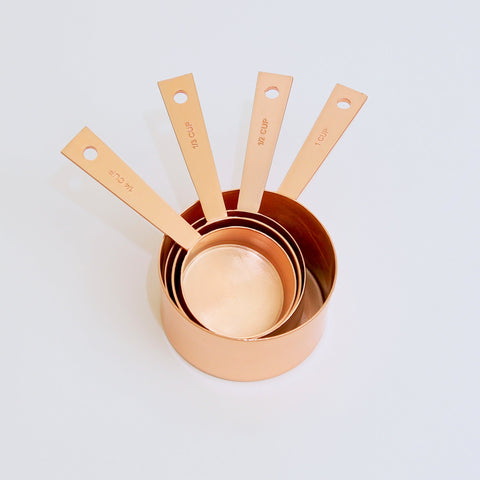 Metal Measuring Cups - Golden & Copper color