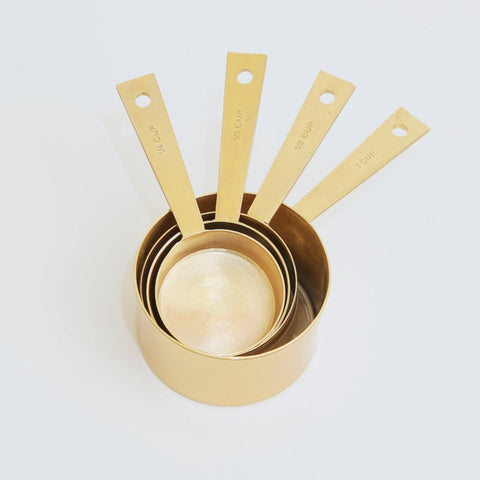 Metal Measuring Cups - Golden & Copper color