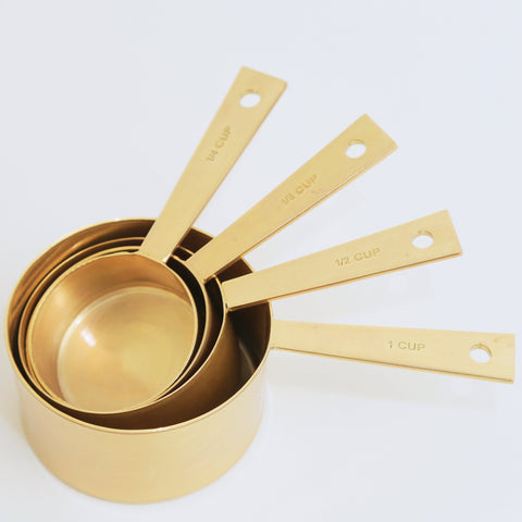 Metal Measuring Cups - Golden & Copper color