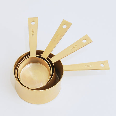 Metal Measuring Cups - Golden & Copper color