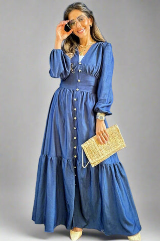 Princess Light Denim Dress