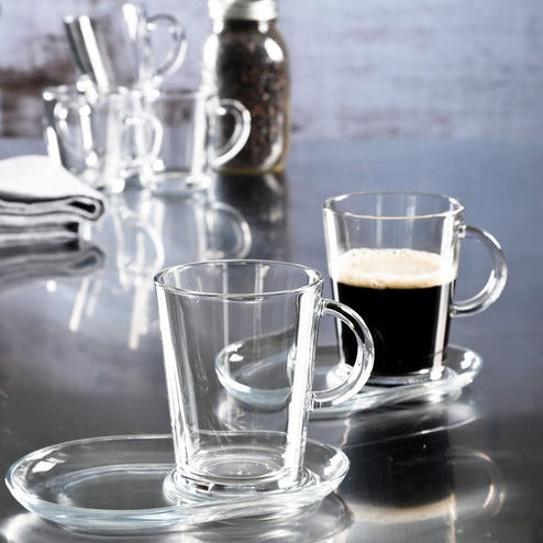 Tribeca Mug & Saucer Set - 4 Pieces