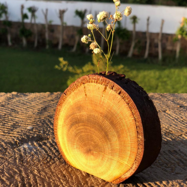 Wooden Vase