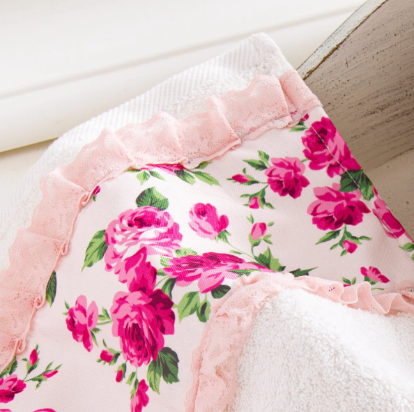 Fleur collection hand towels antique cream 1 pcs