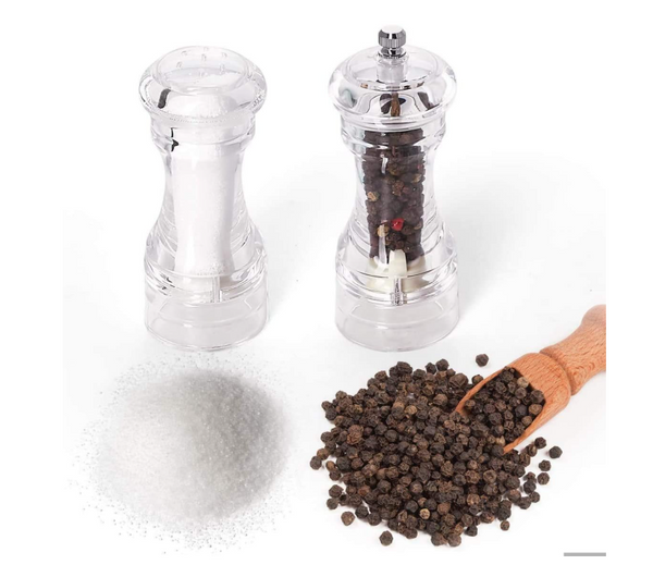 Transparent Acrylic Salt and Pepper Mill