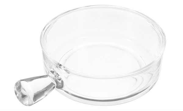Elegant Glass Serving Bowl with Handle
