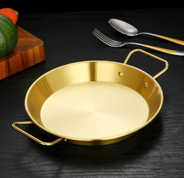 Golden Plated Stainless Steel Serving Pans