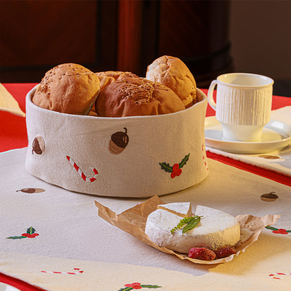 Tis The Season large breadbasket