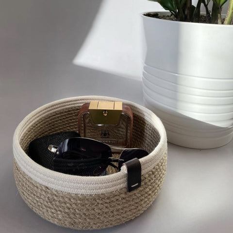 Handmade Woven Jute organizer & Storage bowl