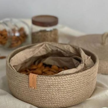 Woven Jute Bowl Organizer bowl