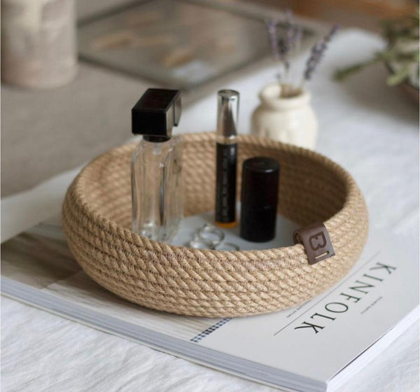 Woven Jute Bowl Organizer bowl