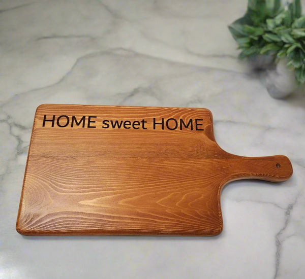 Board engraved  (Home sweet Home) natural wood