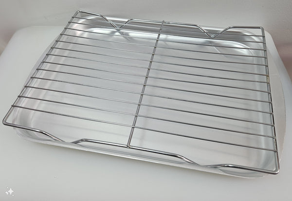 Plateau en aluminium avec grille