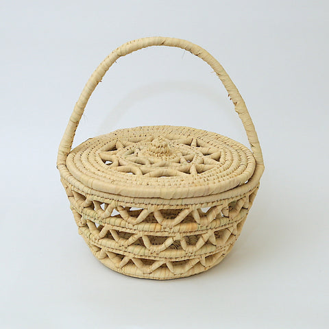 Wicker Basket with Cover