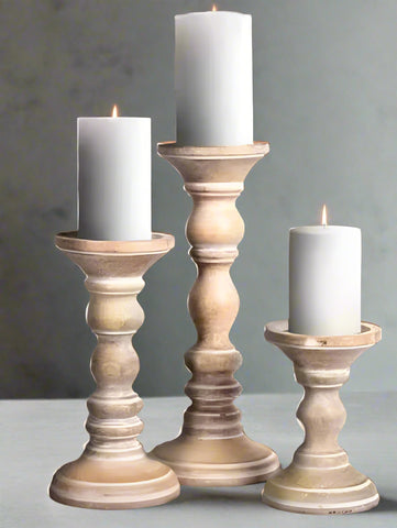 Trio candles holders set