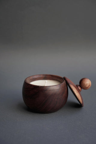 Wooden Scented Candle With Lid