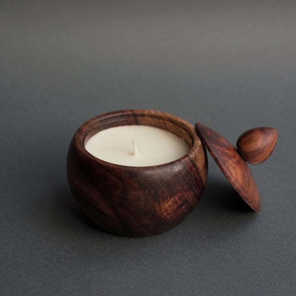 Wooden Scented Candle With Lid