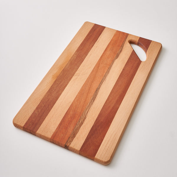 Striped Hardwood Cutting Board