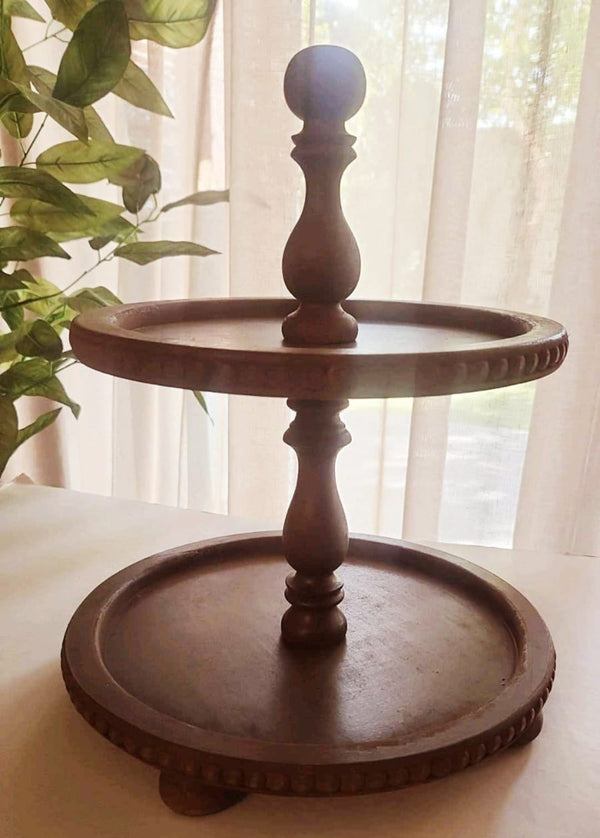 Wood Pedestal Stand