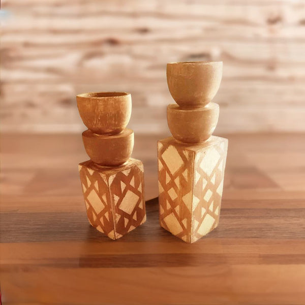 Boho Candles Holder Set