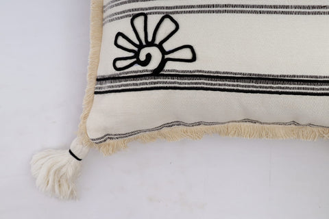 Flora 100% handwoven cushion cover