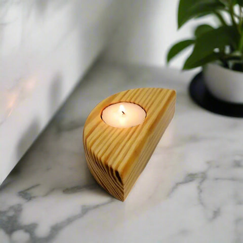 Wooden Candle Holder