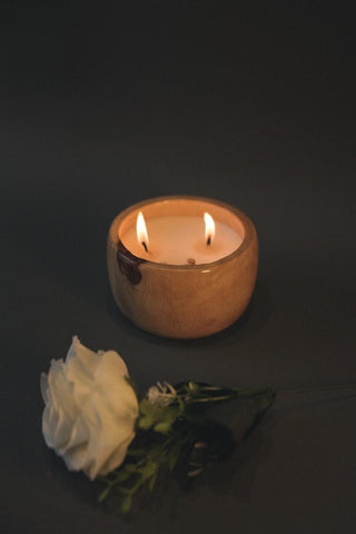 Wooden Scented Candle With Lid