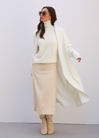 Satin All Seasons Midi Skirt