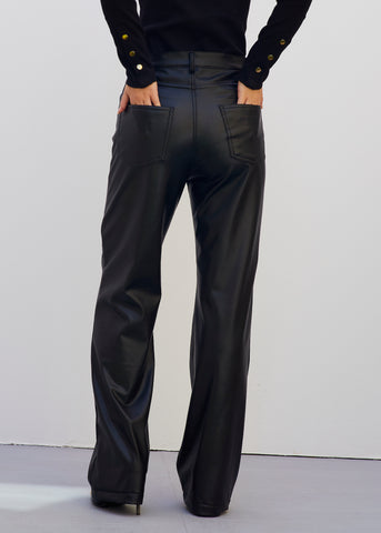 Wide Legged Leather Pants