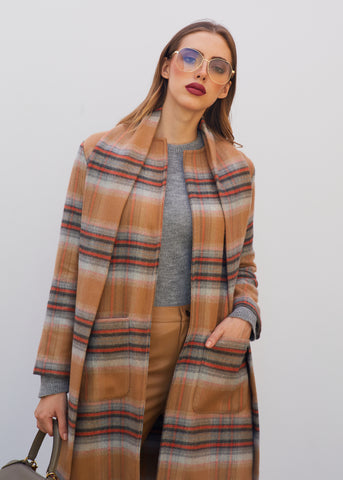 Wool Scarf Coat