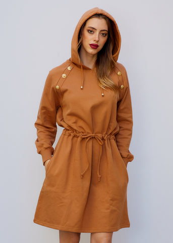 Comfort Chic Hooded Dress