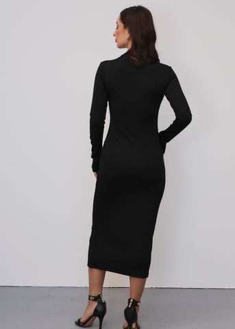 Ribbed Fitted Dress