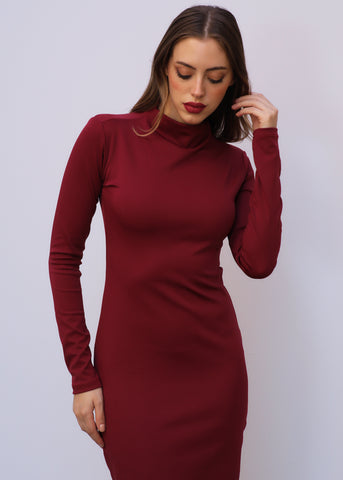 Ribbed Fitted Dress