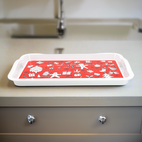 Christmas Melamine rectangle tray