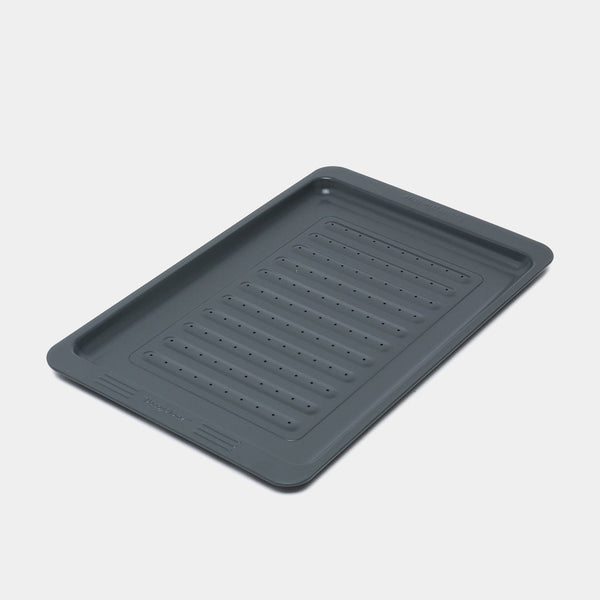 Baking Tray with Line Embossed Bottom & Hole