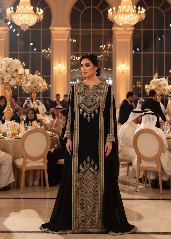 PALESTINIAN CAPE DRESS (Free Size)