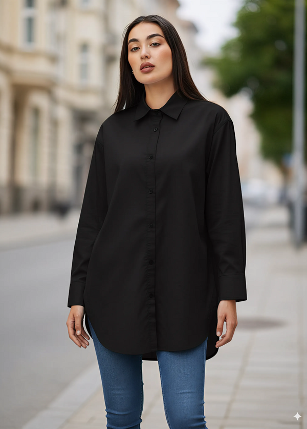 Oversized Pure Cotton Shirt