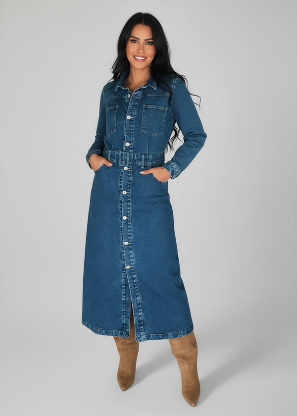 Denim Safari Dress