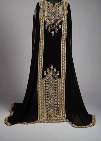 PALESTINIAN CAPE DRESS (Free Size)