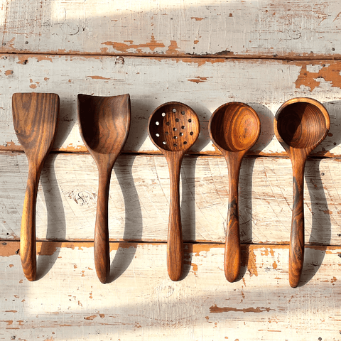 Wooden Utensils Set 5 pcs