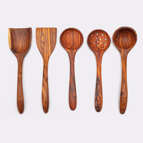 Wooden Utensils Set 5 pcs