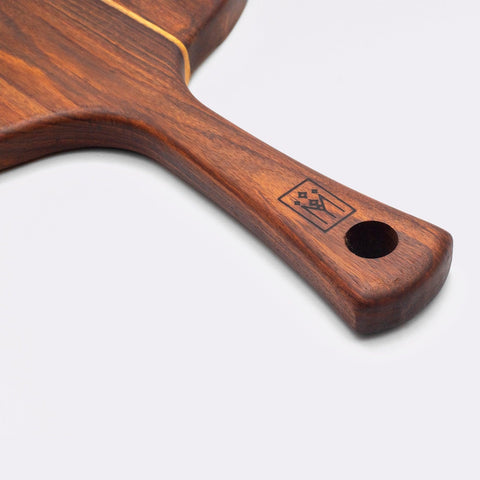 Wooden Pizza Plate With Wooden Pizza Cutter