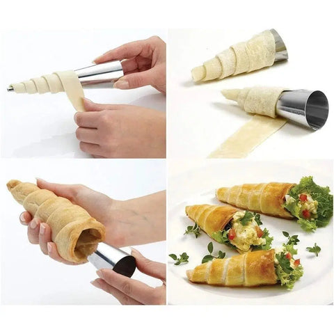 Baking Cones Stainless Steel ( 6 pieces )