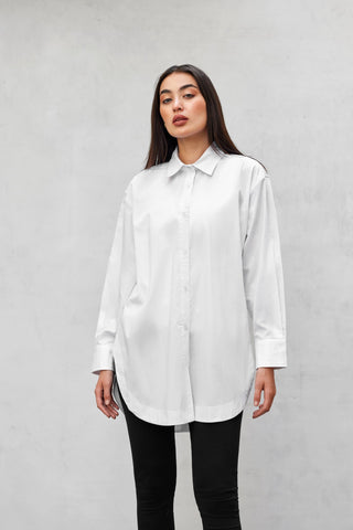 Oversized Basic white Shirt