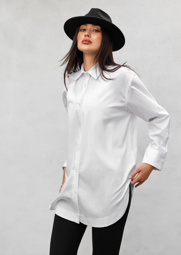 Chemise blanche basique oversize