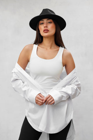 Oversized Basic white Shirt