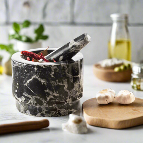 Marble Mortar & Pestle